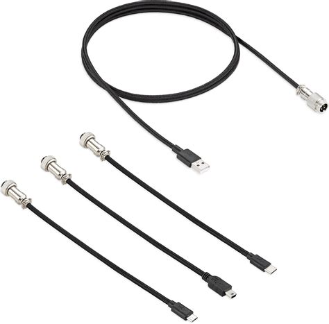Amazon.com: kwmobile Aviator Keyboard Cable Connector Set (4 Pieces ...