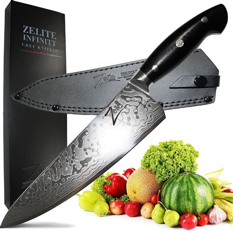 Amazon Zelite Infinity Chef Knife 10 Inch Damascus Chef Knife