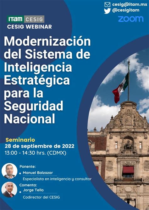 Seminario Virtual Cesig Modernización Del Sistema De Inteligencia