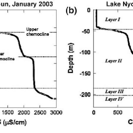 A model of spontaneous limnic eruption at Lake Nyos. An assumed ...