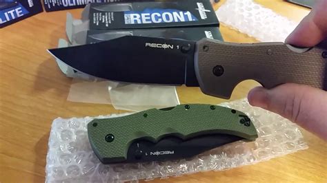 Cold Steel Recon 1 New Colors Flat Dark Earth And Od Green 27tlc