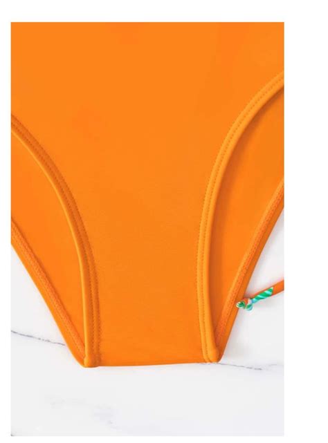 Pieces Bikini Tropical Print Swimsuit Halter Drawstring Side Swimwear