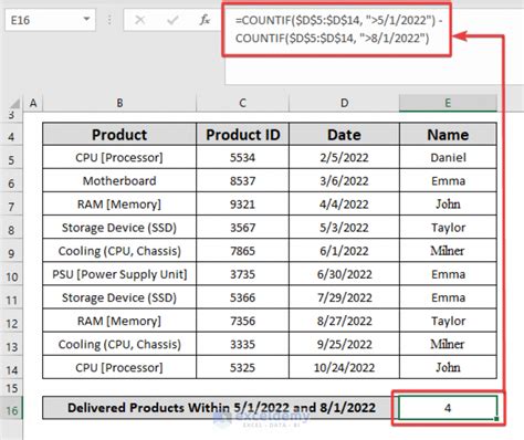 How To Apply Countif Function In Excel With Multiple Criteria