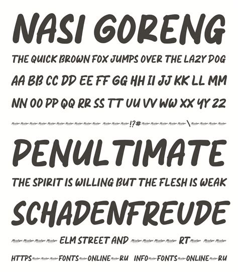 Nasi Goreng Font