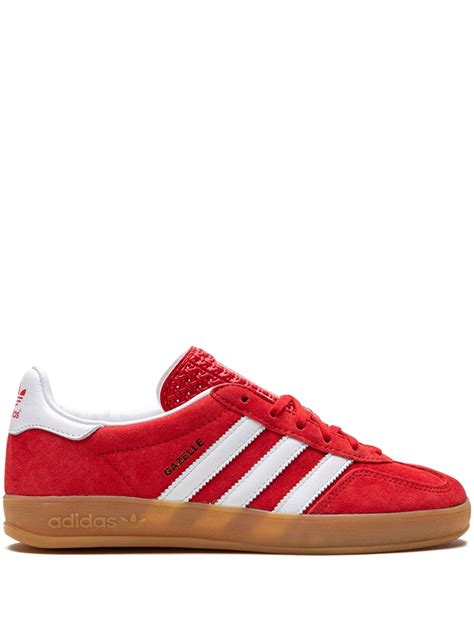 Adidas Gazelle Indoor Scarlet Cloud White Sneakers Red Farfetch