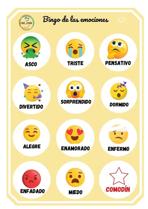 El Bingo De Las Emociones Orientacion Andujar Emociones Juego De Emociones Caras Emoción