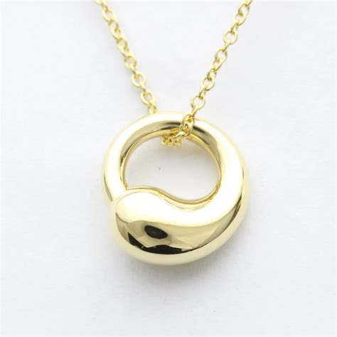 Tiffany And Co 18k Yellow Gold Elsa Peretti Eternal Circle Necklace