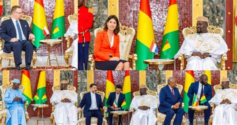 Palais Mohammed V Accréditation de 7 nouveaux ambassadeurs en Guinée