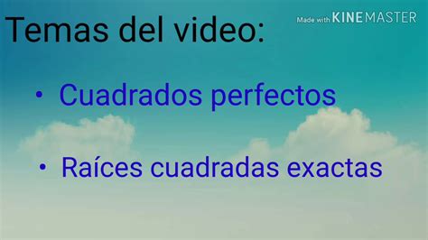 Cuadrados Perfectos Youtube