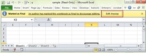 Formas De Eliminar La Funci N De Solo Lectura De Excel