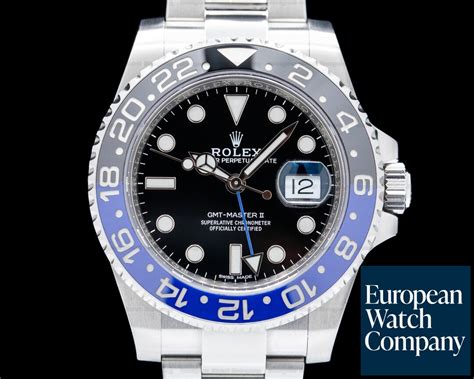 Rolex 116710blnr Gmt Master Ii 116710 Ceramic Batman Ss 43116 European Watch Co