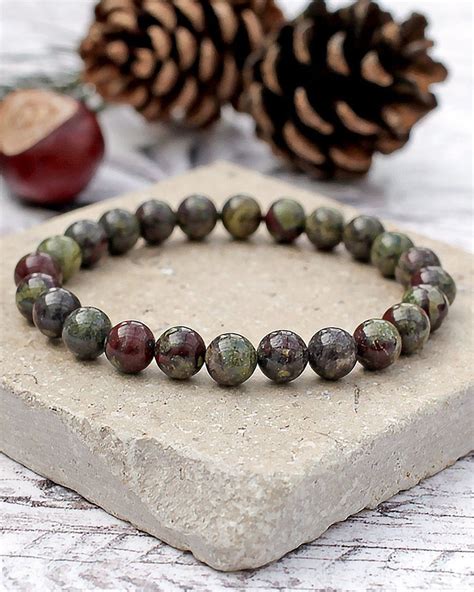 Dragon Blood Jasper Bracelet 8mm Spirit Connexions