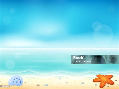 Gambar Tema Pantai 1 Ilustrasi Stok Unduh Gambar Sekarang Air Alam