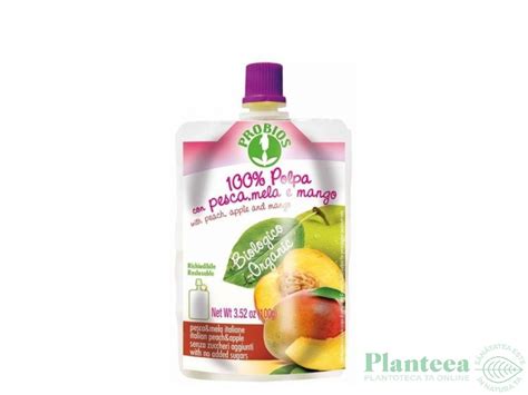 Piure Mere Piersici Mango Eco G Probios Pret Lei Planteea