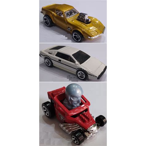 Hot Wheels Lote Minis Corvette Gas Monkey Garage Lotus Esprit E Skull Shaker