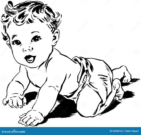 Crawling Baby Stock Image | CartoonDealer.com #5164237