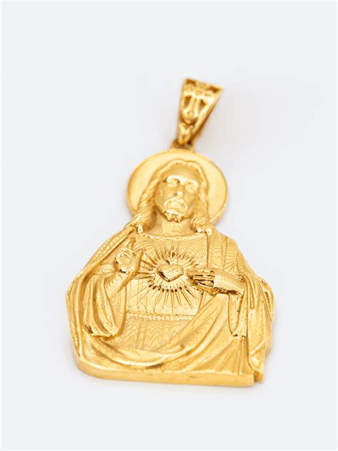 Medalla Sagrado Corazon De Jesus En Oro Amarillo K