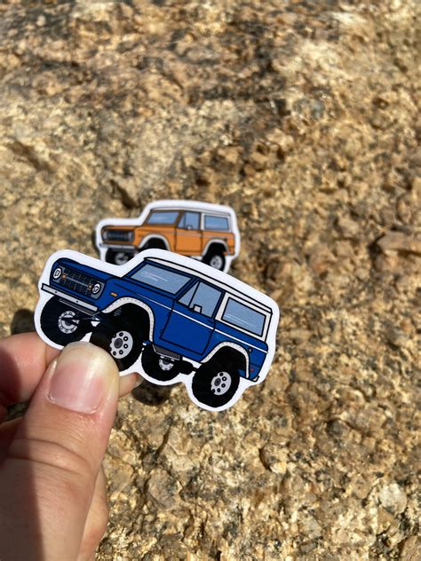 Vintage Car Sporty Sticker Iconic Bronco Retro - Etsy