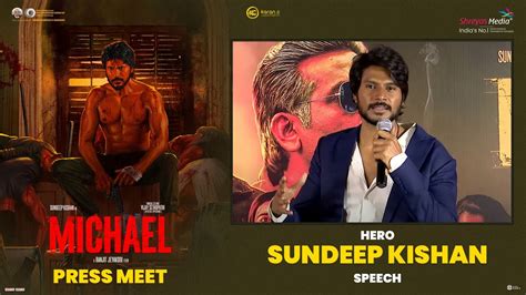 Hero Sundeep Kishan Speech Michael Movie Press Meet Shreyas Media