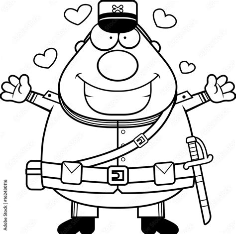 Cartoon Union Soldier Hug Stock Vector Adobe Stock