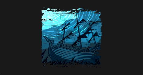 Sunken Pirate Ship - Pirate Ship - Posters and Art Prints | TeePublic