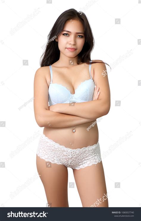 Стоковая фотография 1080057740 Sexy Asian Woman Bikini On White Shutterstock