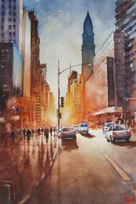 Artavenuebc Watercolor Architecture Cityscape Art Watercolor City