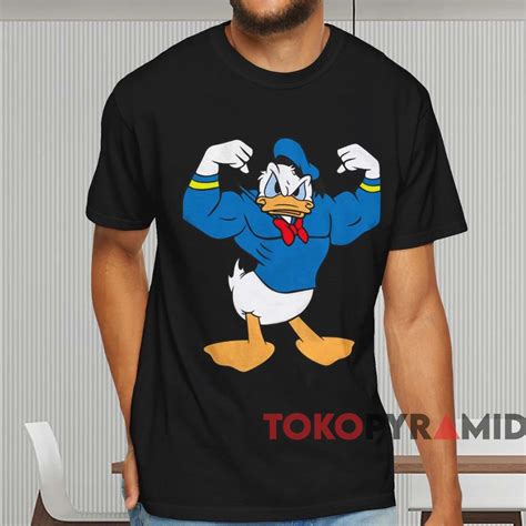 Buff Donald Duck Muscle Workout Exercise T-shirt - TokoPyramid