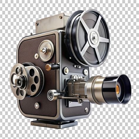 Premium Psd Vintage Cinema Camera On Transparent Background