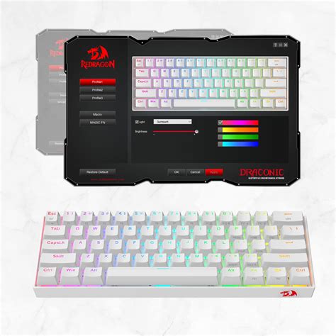 Redragon K530 Pro Draconic 60 Teclado mecánico RGB in B086DQP567