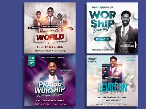 Church Flyer Template Bundle By Hotpin On Dribbble