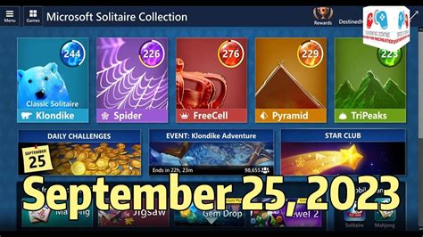 Conquering Daily Challenges Microsoft Solitaire Collections Sep 25