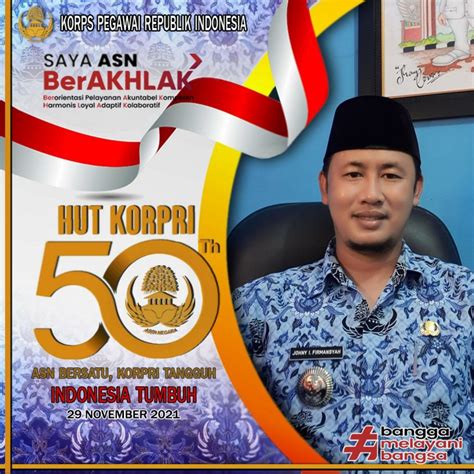 HUT KORPRI KE 50 ASN BERSATU KORPRI TANGGUH INDONESIA TUMBUH