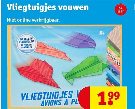 Vliegtuigjes Vouwen Aanbieding Bij Kruidvat