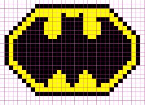 Batman Logo Minecraft Pixel Art Template | Minecraft pixel art, Pixel art, Pixel art templates