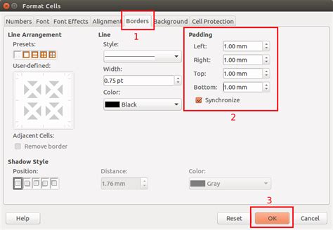 Librecalc Add Padding To Cells Programster S Blog