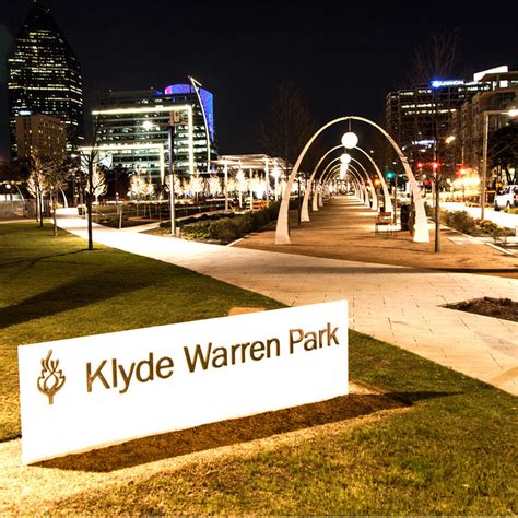 Klyde Warren Park at Night