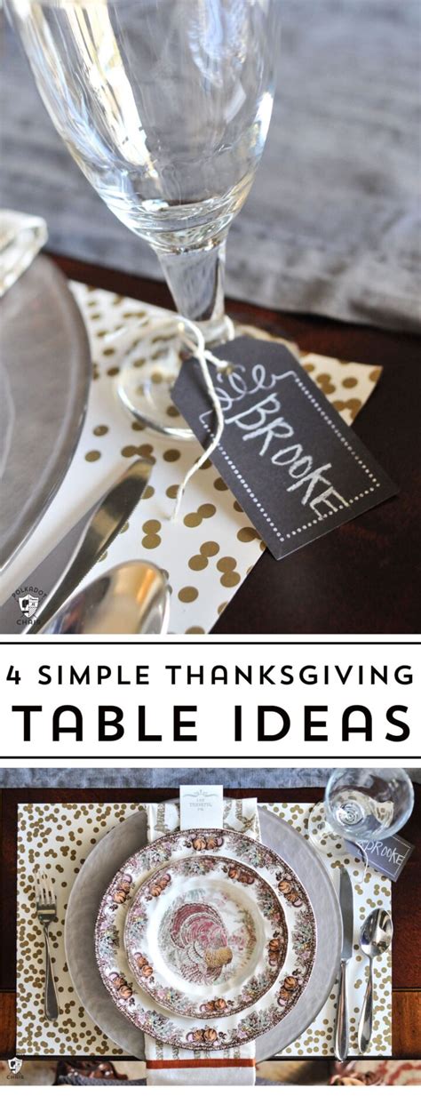 4 Thanksgiving Table Ideas, the Polka Dot Chair