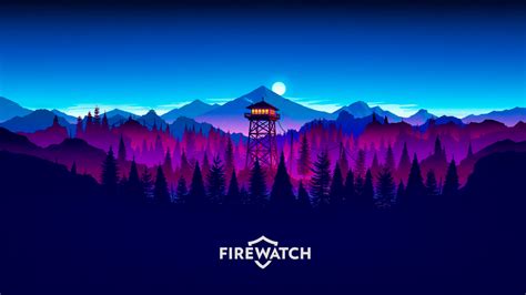 Firewatch Video Games Forest Nature Landscape Mountains Sunset