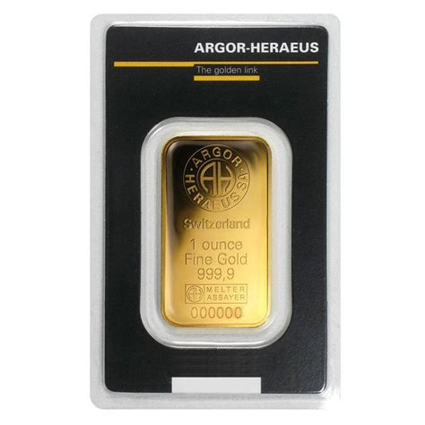 Lingotes De Oro Lingote De Oro Argor Heraeus Kinebar De 1oz