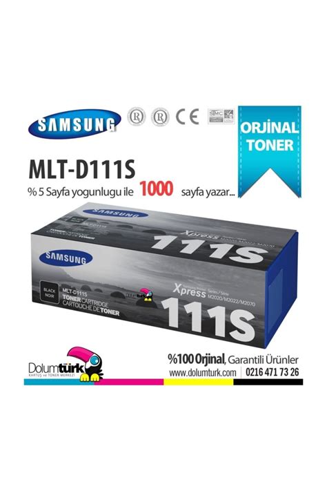 Samsung Mlt D S Xpress M M M Orjinal Toner Fiyat