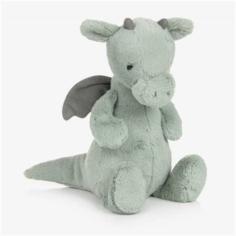 Jellycat Green Bashful Dragon Soft Toy 31cm Childrensalon