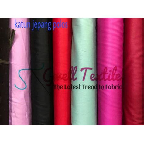 Jual Kain Meteran Katun Jepang Polos By Tokai Senko Harga Per M