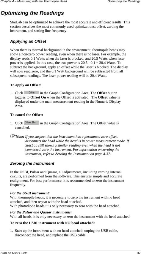 Ophir Optronics QSR LASER POWER METER User Manual StarLab User Guide