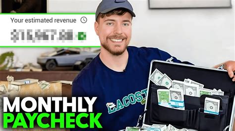 How Much Mr Beast Makes Per Month From YouTube YouTube