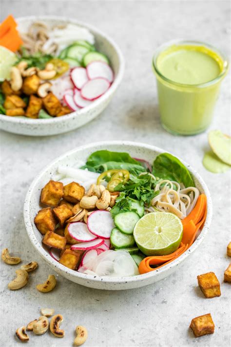 Banh Mi Bowls Crispy Tofu Vegan Glutenfree Frommybowl From My Bowl