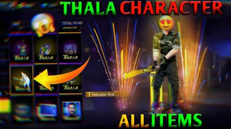 All Items Of Thala Character Event Free Fire Thala Character Thala