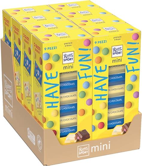 Ritter Sport Mini Tower Have Fun Mini Tavolette Di Cioccolato Al