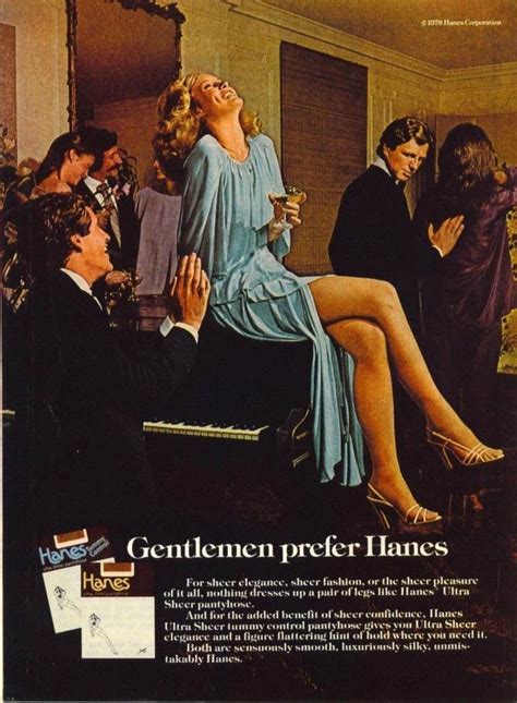 The “sexist” Gentlemen Prefer Hanes Adverts Of The 1970s And 80s Flashbak Uptight Pantyhose