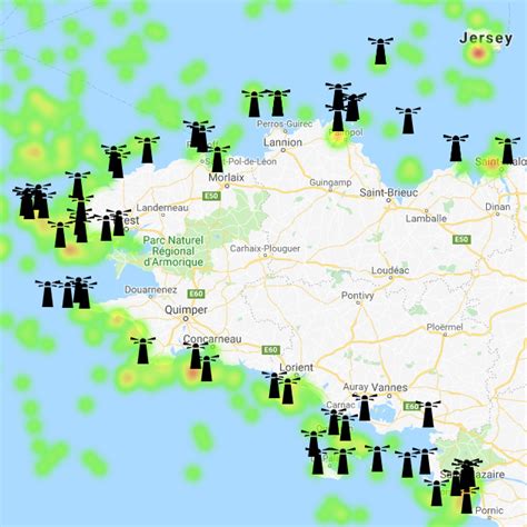 Carte Des Phares De Bretagne Breizh Passion